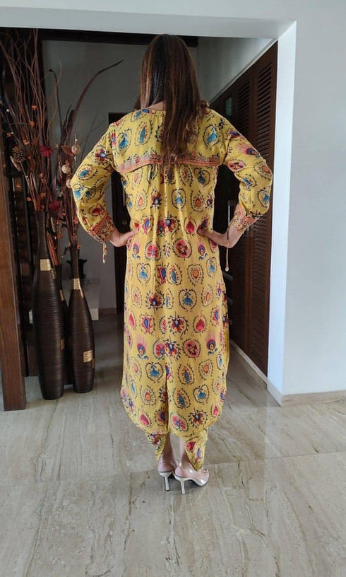 Yellow Dress - Kurta Coord Set