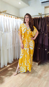Yellow Ikat Kaftan Dress - view 4