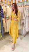 Yellow Jumpsuit Jacket Set