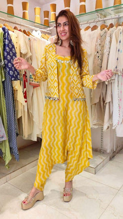 Yellow Jumpsuit Jacket Set - view 3