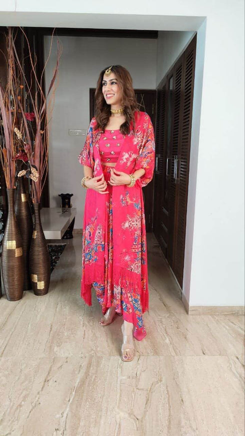 Hot Pink Lehenga Set