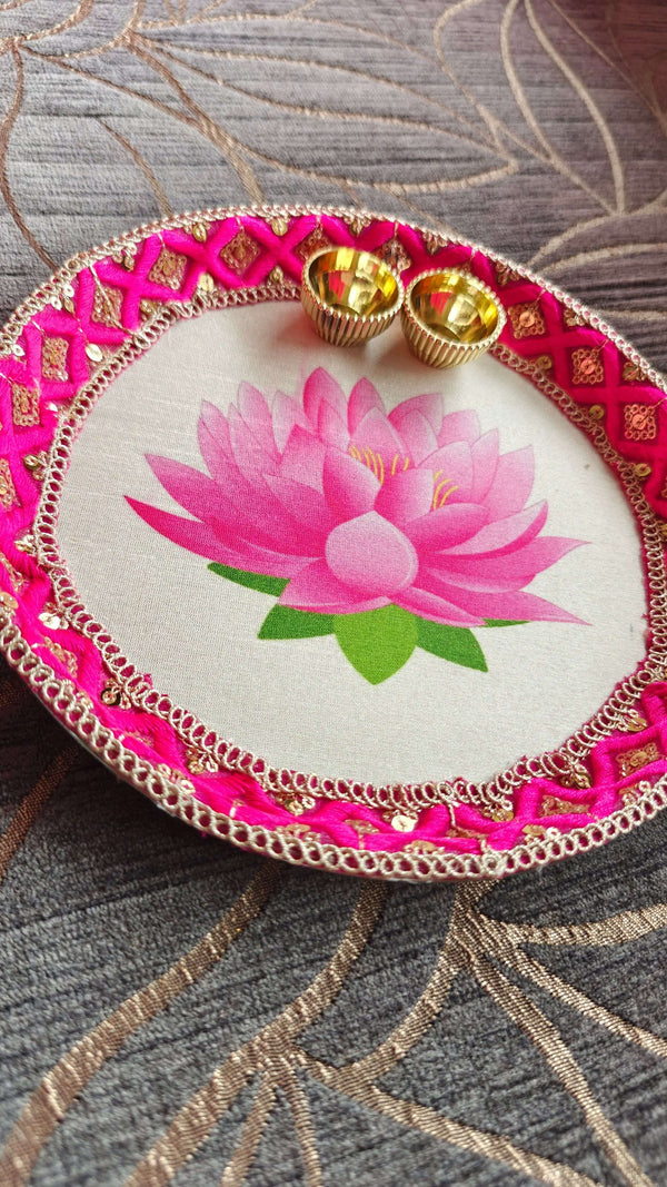 Lotus Pooja Thali - Accessory