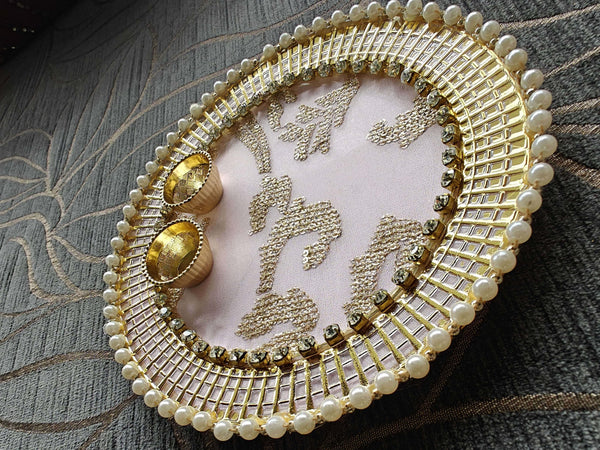 Pastel pink Pooja Thali - Accessory