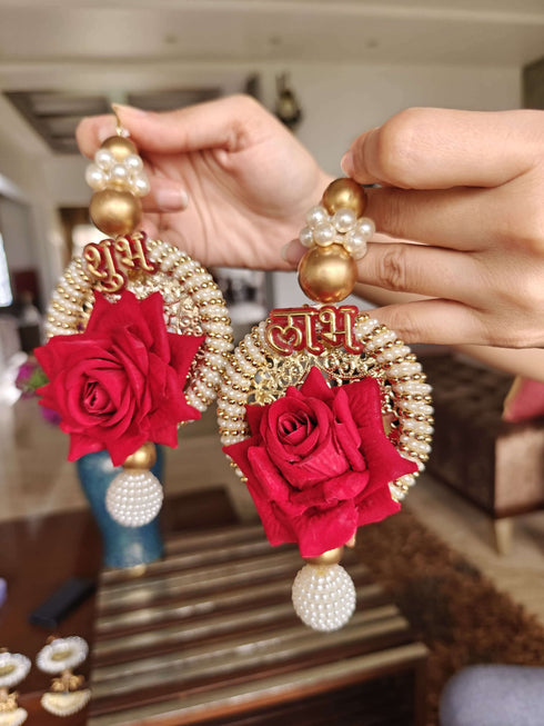 Pearl Rose Shubh Labh Set - Accessory