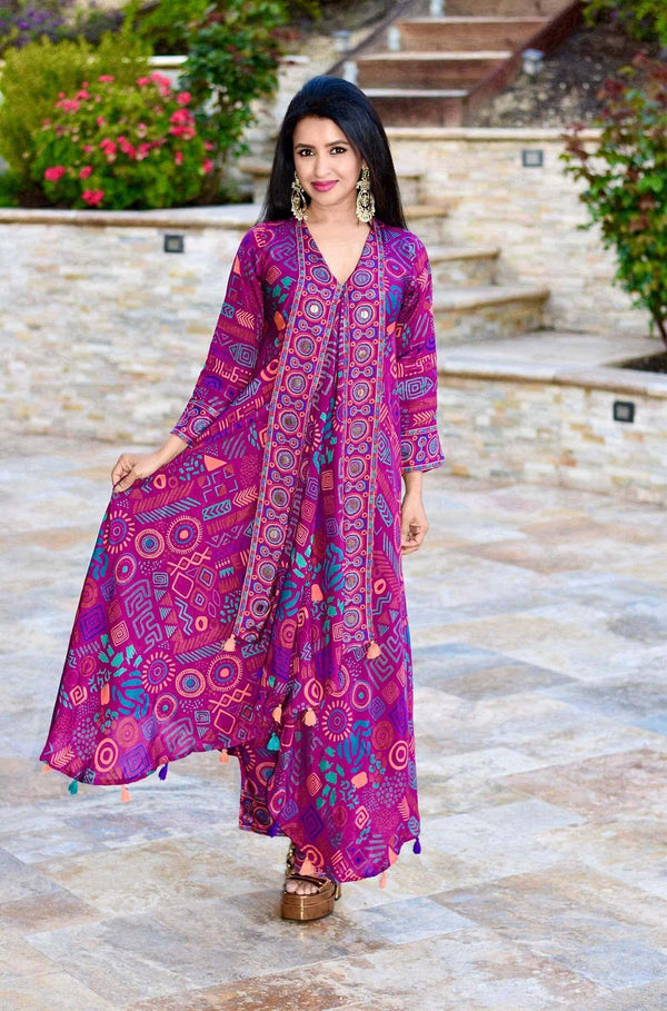 Purple Pink Butterfly Coord Set