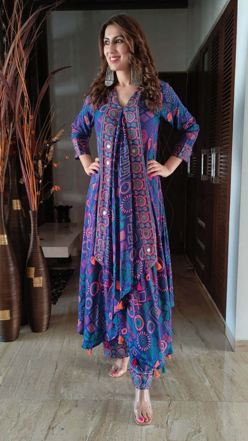 Violet Butterfly Co ord Set