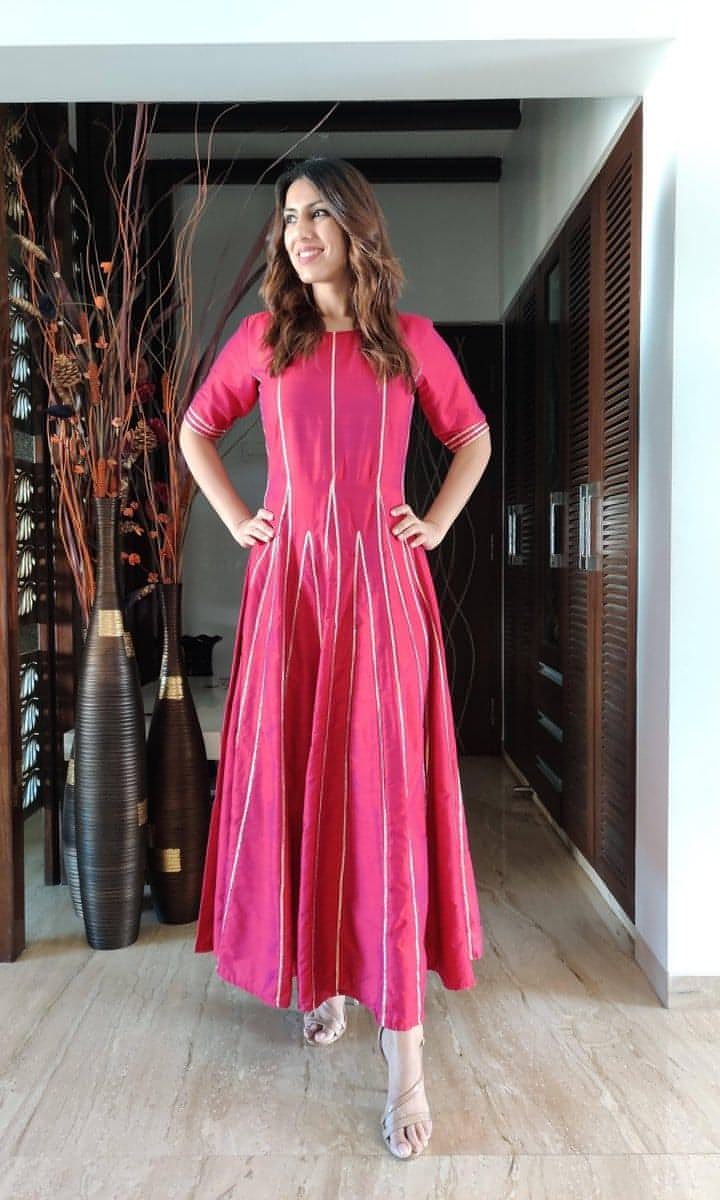 gota dress design Hot Pink Gota Dress – Label DC