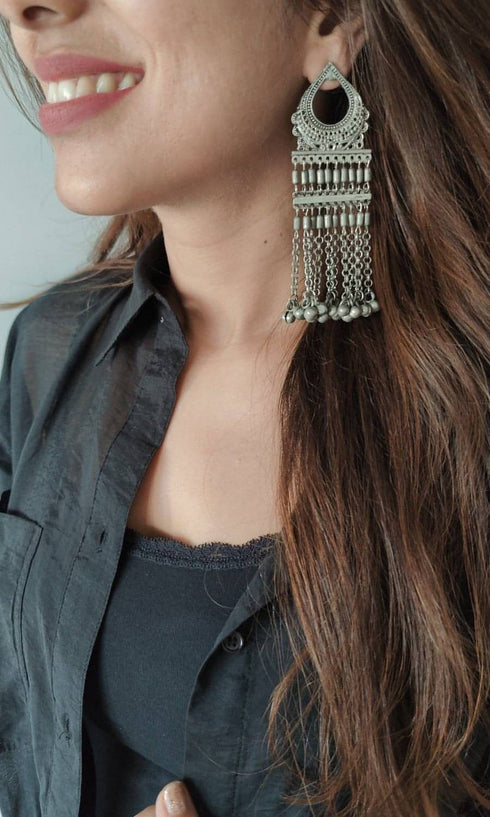 Pear Ghungroo Earrings