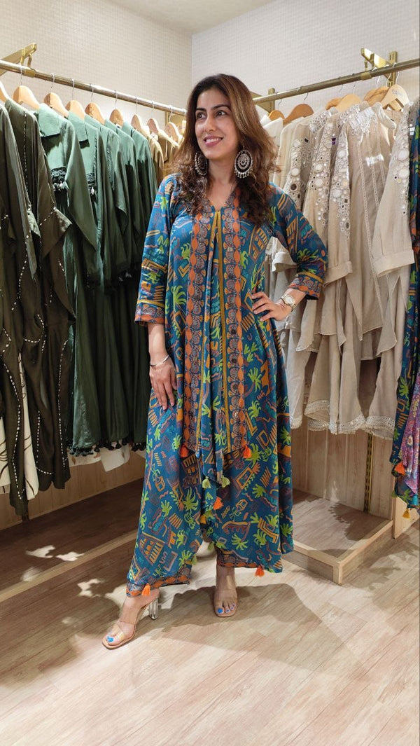 Green Butterfly Coord Set